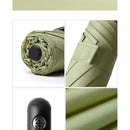 Automatic 8-Rib Sun Protection Umbrella Fully Automatic Pocket Umbrella Cute Mini Black Coated Five Fold Sun Umbrella Mini Portable Pocket Umbrella