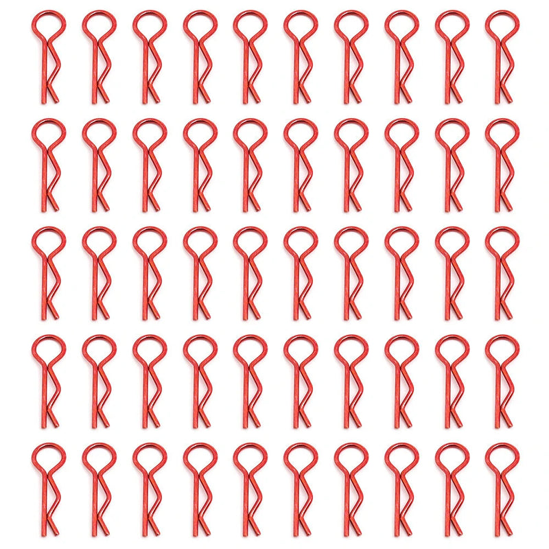 100PCS Universal RC Body R-Type Clips Pins for All 1/10 1/12 Scale Redcat HPI Himoto HSP Exceed RC Car Parts Truck Shell Replacement