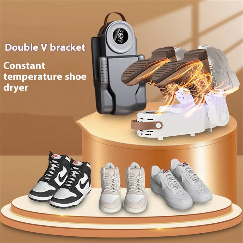 Tevorex Retractable Shoe Dryer Household Folding Timing Shoe Dryer Smart Touch Screen Automatic Hot Air To Remove Odor Shoe Drye