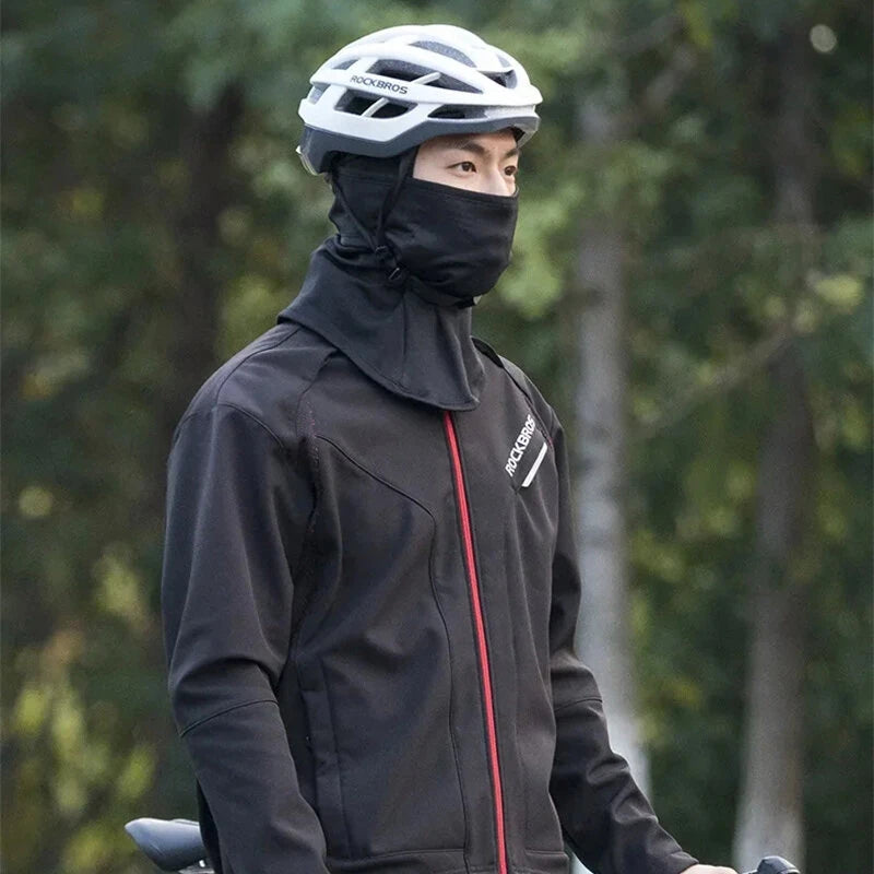 ROCKBROS Balaclava Bike Motorcycle Mask Warm Cycling Helmet Liner Caps Windproof Breathable Skiing Face Mask with Glasses Hole