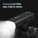 CYCLAMI BR 1200 Lumens Bike Headlight 2500mAh IPX6 Waterproof Type-C Charging Front Lights for Outdoor Road Cycling Safety