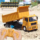 Ao Hai 3831E 3854E 3856E 3865E RTR 1/18 1/20 1/24 2.4G 8CH/12CH RC Car Alloy Excavator Crane Mixer Dump Flatbed Truck LED Light Sound Engineering Vehicle Desktop Toys Model Collection Gift For Boys