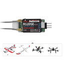 Radiolink R12DSE 2.4GHz 12CH SBUS/PPM DSSS & FHSS Real-time Built-In Telemetry Dual Antenna Mini RC Receiver SBUS Signal for FPV Racing Drone Quad Airplane Helicopter