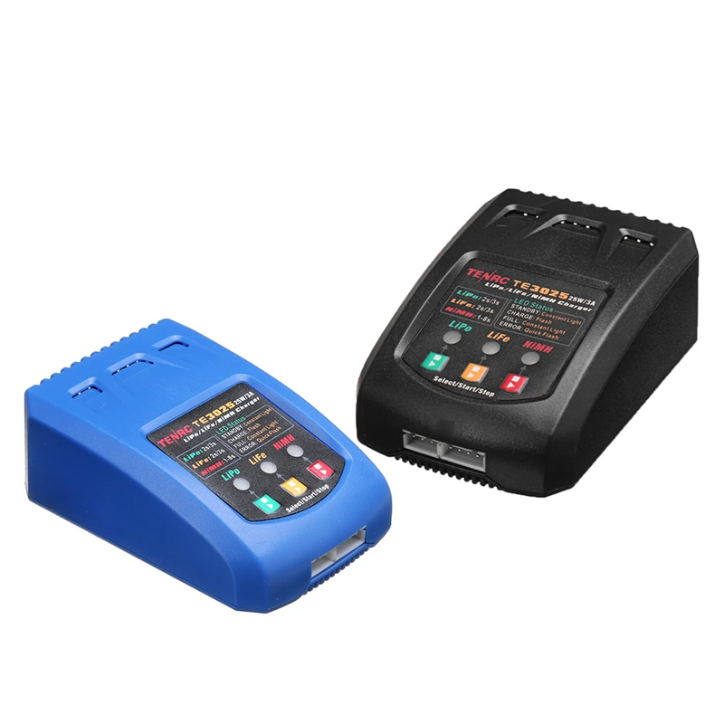 TENRC TE3025 25W/3A Battery Balance Charger for 2-3S Lipo 1-8s NIMH Battery