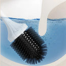 Tevorex Wireless Electric Silicone Head Toilet Brush Long Handle 360 rotation Cleaning Brush Household Bathroom USB Rechargeable White Cleaning Tools