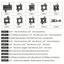 IPRee Multifunctional Bracelet Tool Stainless Steel Outdoor Bracelets 29 in 1 Bolt Screwdriver Bike Wrench Watch Strap Tools Kit