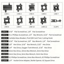 IPRee Multifunctional Bracelet Tool Stainless Steel Outdoor Bracelets 29 in 1 Bolt Screwdriver Bike Wrench Watch Strap Tools Kit