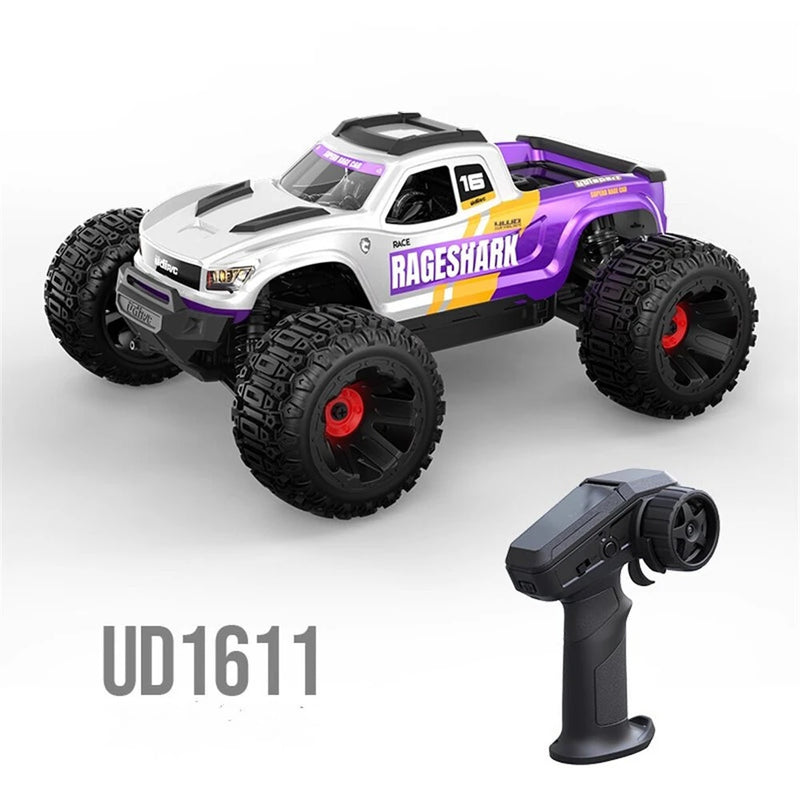 UDIRC 1611 RTR 1/16 2.4G 4WD 30km/h RC Car LED Light High Speed Off-Road Truck Full Proportional Vehicles Models Oil Filled Shocks Toys
