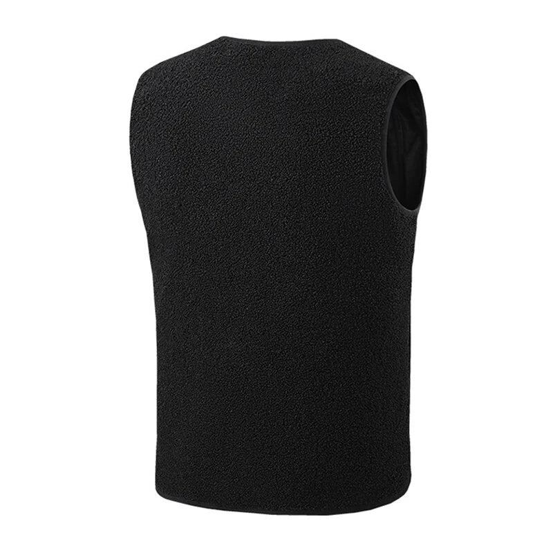 TENGOO HV-16T Heating Vest 16 Heating Areas Teddy Fleece Wram Comfortable Vest Self Heating Vest Usb Electric Thermal Vest Jacket