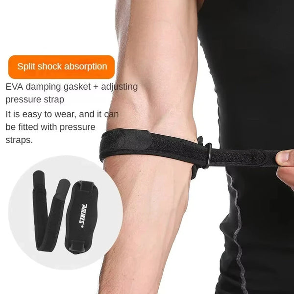 AOLIKES 1PCS Adjustable Basketball Tennis Golf Elbow Support Golfer's Strap Elbow Hand Protective Pads Lateral Pain Syndrome Epicondylitis Brace for Muscle Strength