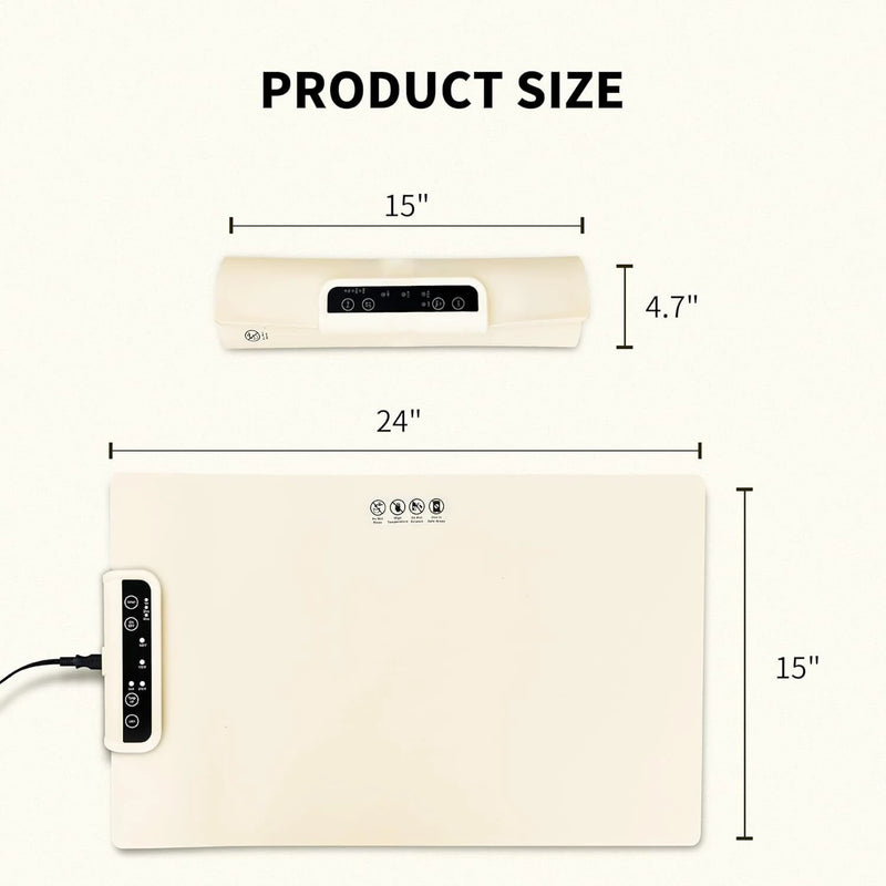 Multifunctional Silicone Insulated Food Warming Board Electric Food Warming Mat  3-Level Temperature Adjustable Compatible With Metal, Ceramic, Glass And Enamelware