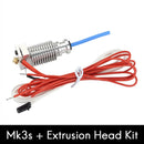 3D Printer Parts Prusa MK3S+ Extruder Nozzle Heating Kit High Temperature Resistance All-Metal Throat Brass Nozzle CNC Heating Block