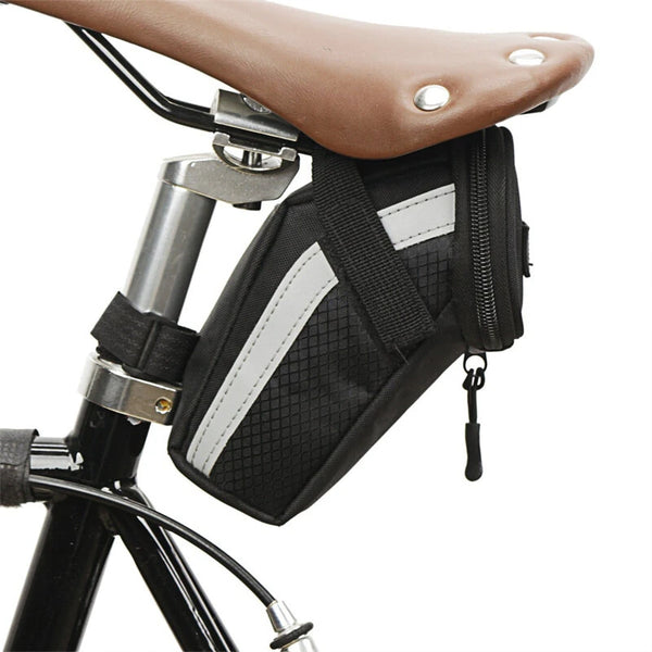 B-Soul 1L Bicycle Bag Large Capacity Nylon Fabric Ultralight Waterproof Bicycle Seat Tail Bags for Electric Bike Mountain Bike Road Bike