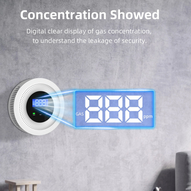 Wifi Natural Gas Leak Detector Alarm Security Protection Smart Home 433MHz Wireless Gas Leakage Sensor Fire Safety Detector Works With Tuya