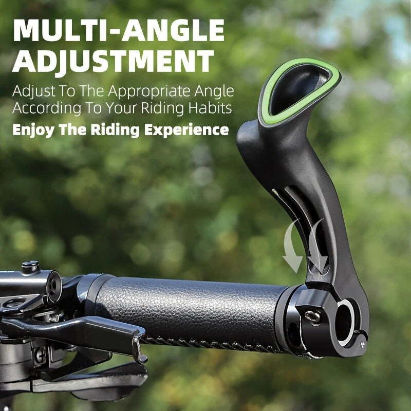 WEST BIKING Adjustable Fluorescent Bicycle Extended Handlebar Lightweight Mountain Bike Bar Ends Deputy Handle