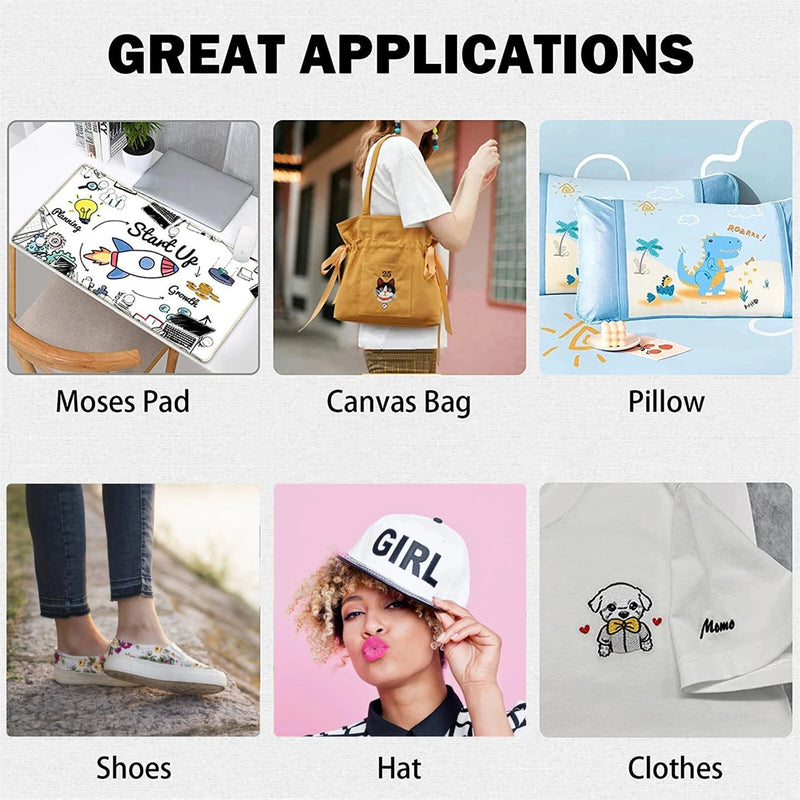 Mini Heat Press Machine T-Shirt Printing Easy Heating Transfer Press Iron Machines for Clothes Bags Hats Pads Blanket Leather