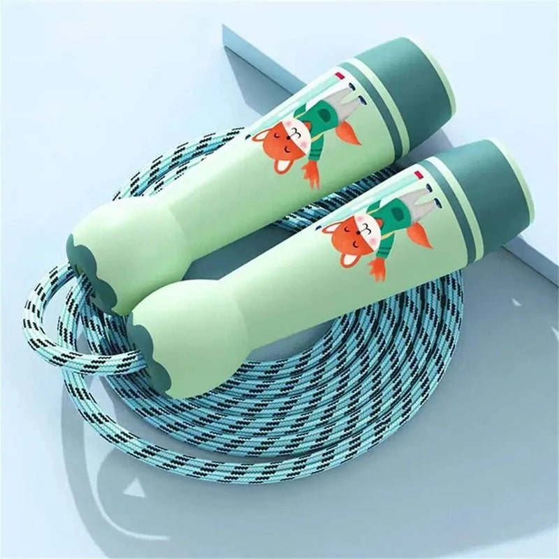 KALOAD 2.8m Adjustable Thick Cotton Jump Rope Comfortable ABS Handle Rope Sports Equipment for Elementary School Kindergarten Students Gift