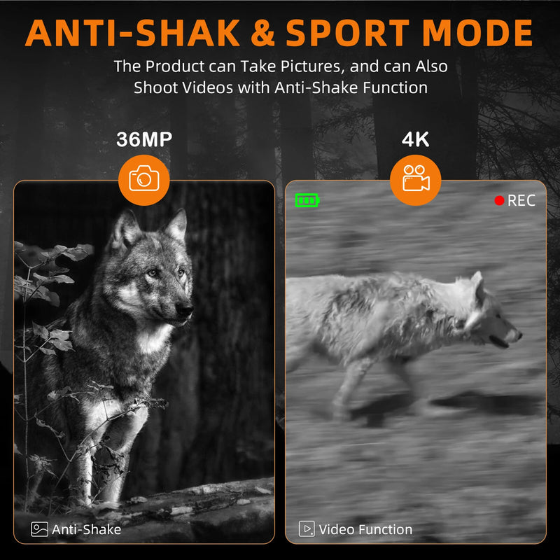 GTMEDIA N2 Night Vision Binoculars Night Vision Goggles with 2.4-inch Screen 5x Zoom Adjustable Brightness 1080P HD Video Recording for Outdoor Activities Wildlife Observation