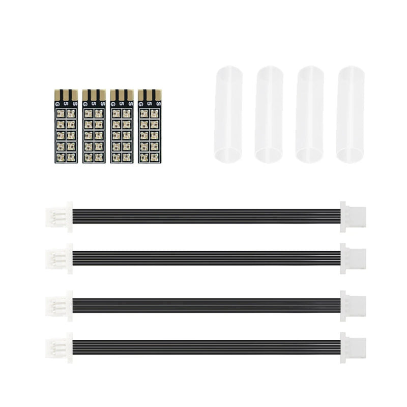 4PCS HGLRC LED LONGXL 13mm LED Strips Small Size Programmable Color Change for RC FPV Racing Drones