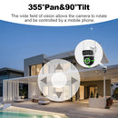 Guudgo 6MP Ultra HD WIFI IP Camera Triple Lens Full Color Night Vision Waterproof 355 Pan Tilt Two Way Audio Mobile App Control Outdoor Security Camera