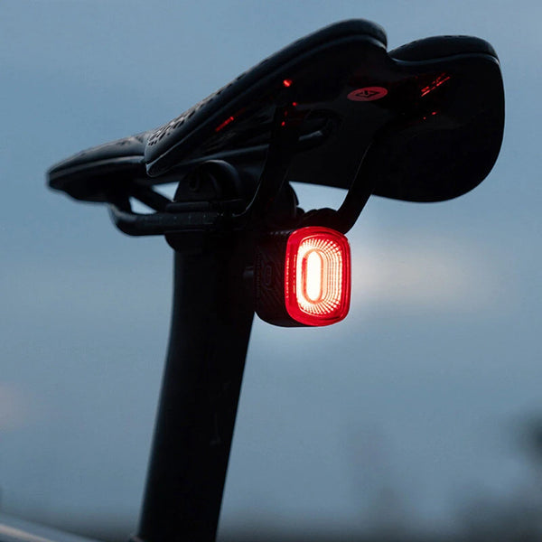 ROCKBROS R2 Smart Brake Sensing Bike Taillight Same Frequency Induction Rear Light 4 Lighting Modes IPX6 Waterproof Type-C Rechargeable Bicycle Rear Light