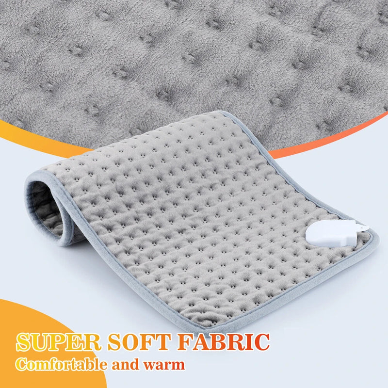 30x60cm Electric Heating Blanket  9-Level Temperature Adjustment 4-Level Timed Multifunctional Intelligent Temperature Control Heating Cushion Therapy Electric Blanket