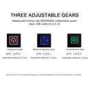 USB Heated Cushion Fast Heating 4 Heated Areas Camping Chair Heated Cushion 3 Adjustable Temperature Heated Chair Cushion Type C/USB Charging for Outdoor Travel