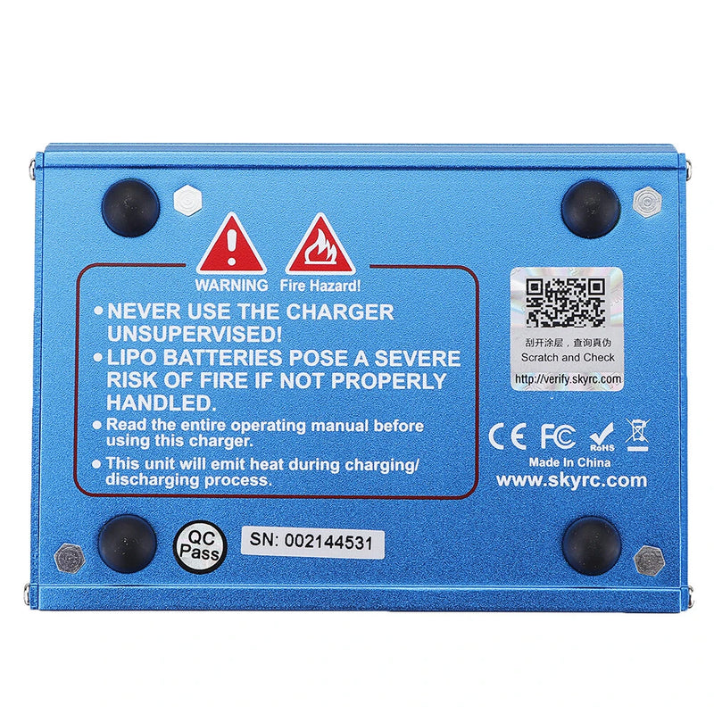 SKYRC iMAX B6 V2 60W 6A DC 2.5mm/XT60 Dual Input Battery Balance Charger Discharger with XT60 Output for Lipo/Li-ion/LiHV/LiFe/NiMh Battery