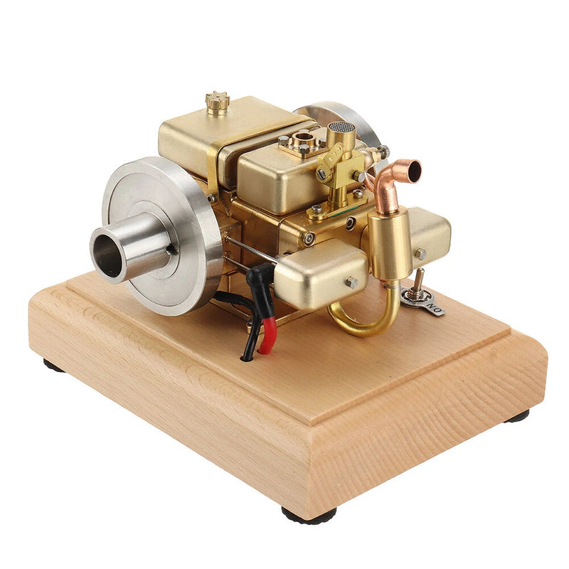 Eachine ET5S Horizontal Two Cylinder Engine Model Water-cooled Cooling Structure Brass And Stainless Steel STEM Engine Toys Collection Gifts