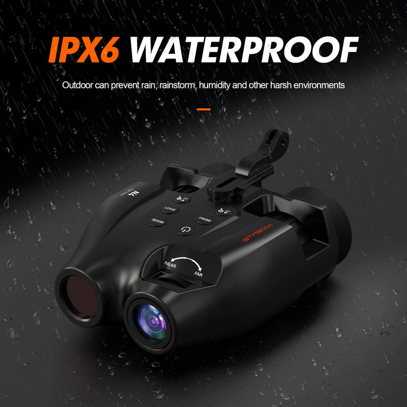 GTMEDIA N4 Night Vision Binoculars 7 Levels Infrared Light 5X Zoom Photo/Video Playback Head-Mounted Support Ideal for Outdoor Activities and Wildlife Observation
