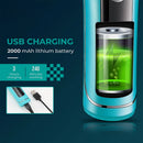 VGR V299 Professional Hair Trimmer 2000mAh Lithium Battery Ceramic Blade USB Rechargeable 5 Speed Level LED Display Electric Hair Clipper for Men