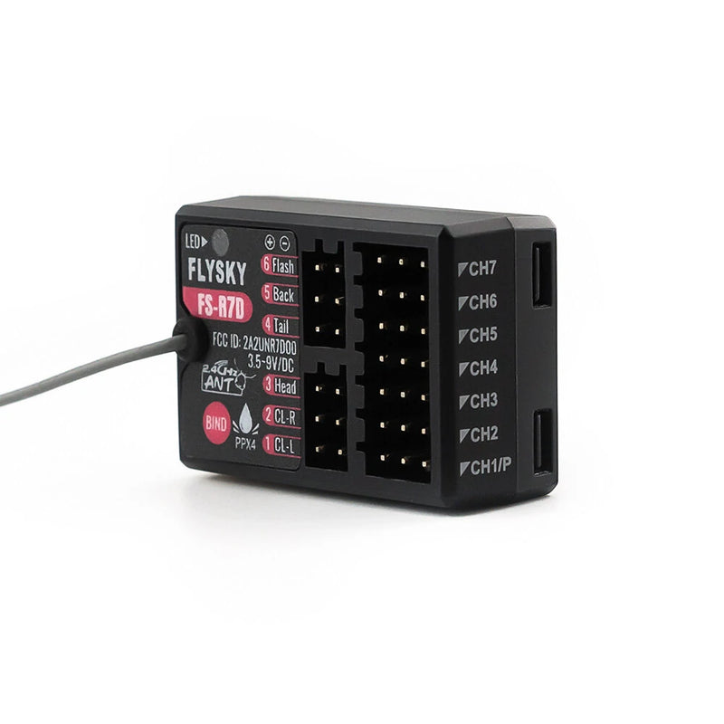 Flysky FS-R7D 2.4GHz 7CH ANT Protocol PWM/PPM Output Light Group Receiver for FS-G7P Transmitter