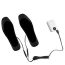 TENGOO 1Pair Electric Heated Insoles Croppable Thermal Comfortable USB Rechargeable Insoles for Winter Outdoor Skiing