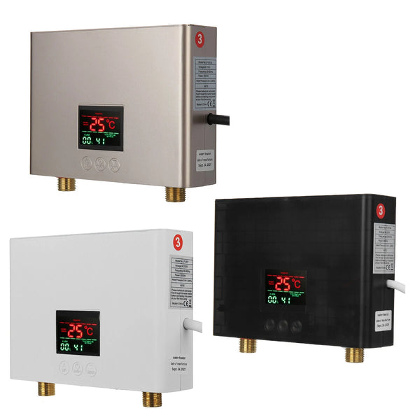 NovuLife Instant with Remote Control Water Heater Wall Mounted Electric Hot Water Heater Thermostat Fast Heating Kitchen Bathroom Shower