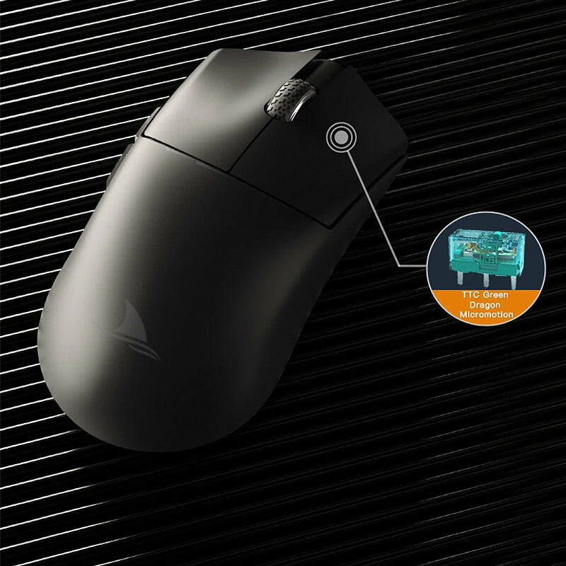 Darmoshark M3 Pro Max Tri-mode Gaming Mouse PAW3950 Sensor 4800DPI 2.4G Wireless/bluetooth 5.0/Wired E-sports Gamer Mice 8K Wireless Supported 54g Lightweight