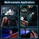 550 Lumens Mini Flashlight Rechargeable Bright Small LED Pocket Flat Light with Clip Magnetic Tail, Keychain Flash Light with Red UV Light,  IP66 Waterproof Outdoor Emergency Work Lamp