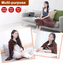 TENGOO USB Electric Heated Shawl 100*70cm Soft Flannel Heated Wrap Blanket Winter Wearable Fast Heating Electric Throw Blanket for Office Outdoor Camping