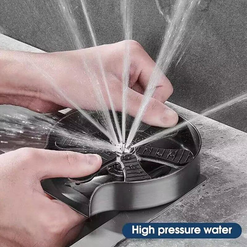 Sink High Pressure Household Bar Stainless Steel Press Automatic Cup Washer Coffee Shop Free Cleaning Rinser Faucet