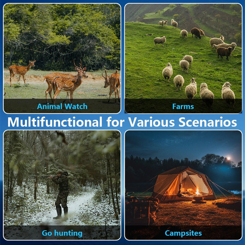 IPRee NV8000C Portable Infrared Night Vision Telescope 2.5K UHD 30MP Binoculars Camera for Camping Security Surveillance