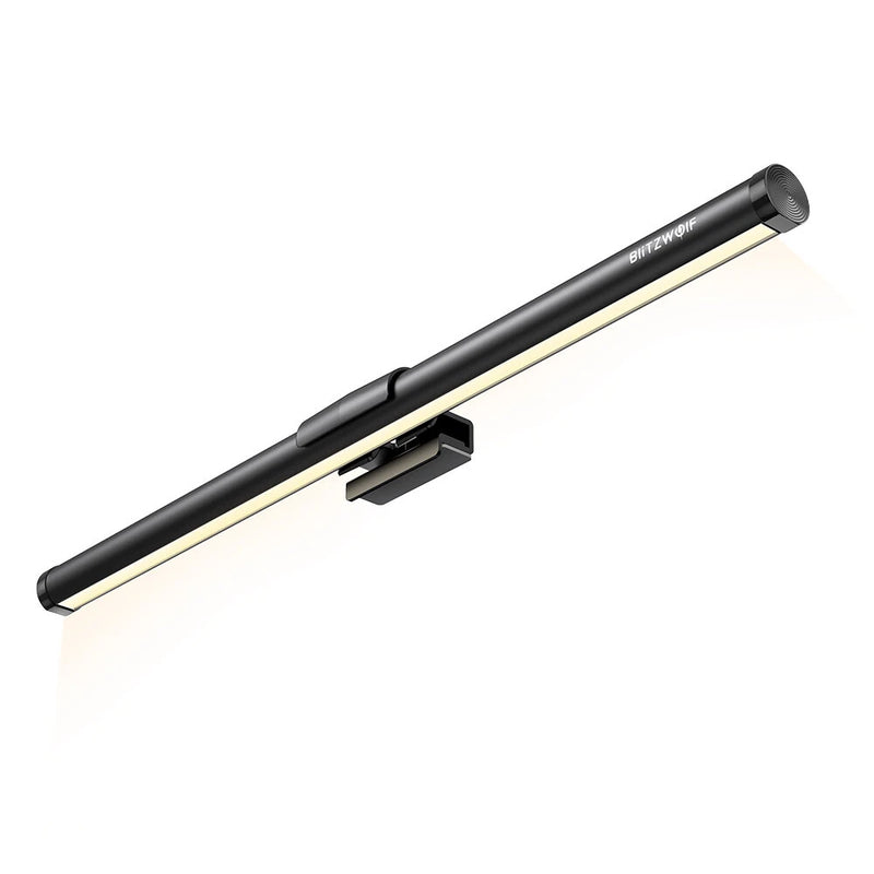 BlitzWolf BW-CML2 Air Monitor Light Bar Touch Control Eye Protection Anti-Glare 300-1000Lux Adjustable Cool/Mix/Warm Light Color Temperature USB e-Reading Light for Home Office PC Computer