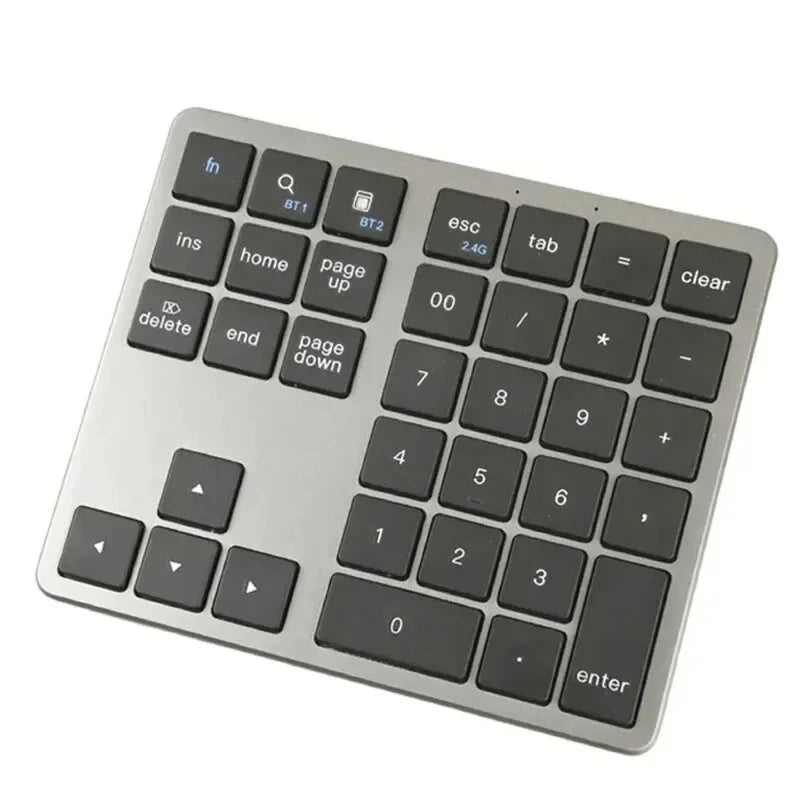 2.4G/bluetooth Numeric Keyboard 35-keys Super Thin Wireless Numpad USB Rechargeable Numeric Keypad for iOS Android Window Digital Keyboard