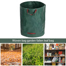 60L-500L Garden Leaf Bag Handles Multi-purpose Storage Bag Tool for Garden Waste Household Reusable Garden Bag Large Capacity Leaf Sack Light Trash Can Foldable Garden Garbage Waste Container
