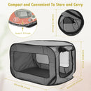 Xmund Foldable Dog and Cat Travel Crate Portable PopUp Dog Crate with Zipper Mesh Door Foldable Small Dog Seat Kennel for Indoor Outdoor Puppy, Cat and Small Pets