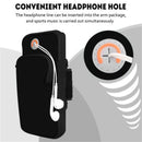 Running Black Grey Arm Bag Adjustable High Capacity Lightweight Waterproof Sports Bag for Workout Fitness Cycling