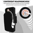 Running Black Grey Arm Bag Adjustable High Capacity Lightweight Waterproof Sports Bag for Workout Fitness Cycling