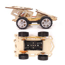 Wooden 4WD Racing Car Model Assembly Kit DIY Children's Science Experiment Education Puzzle Toy Student Technology Small Production