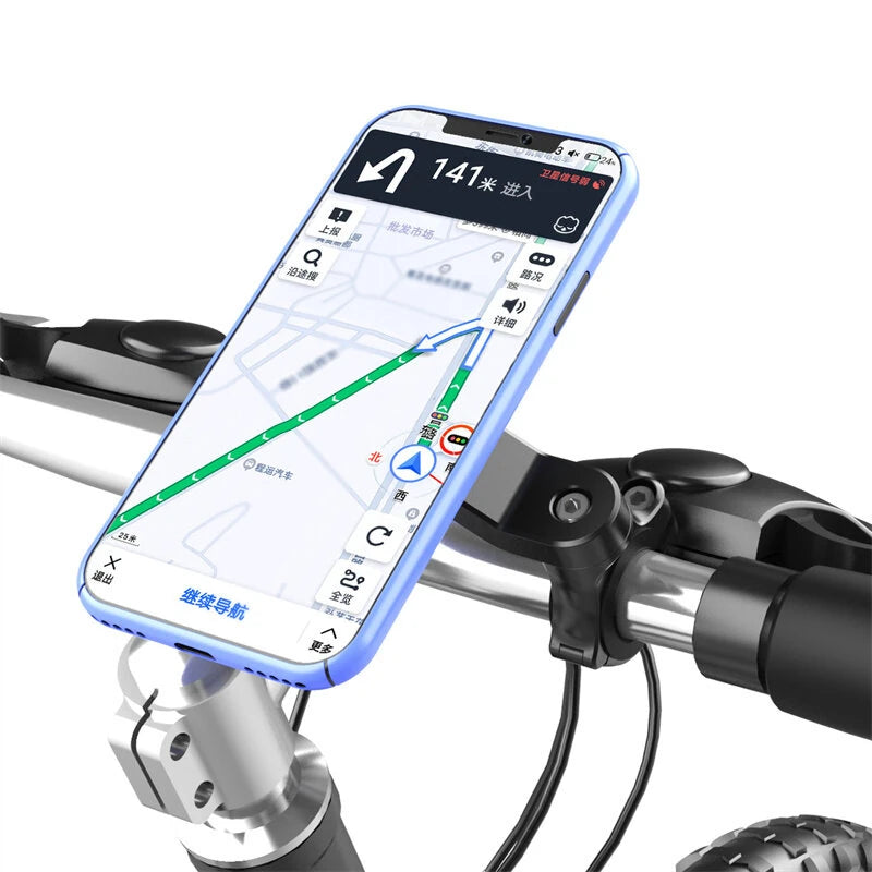 XANES Rotatable Bicycle Phone Holder 4.7"-7.2" inch Phone Shockproof Non-slip Motorcycle Holder Handlebar Mount Safety Lock Phone Holder