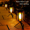 IPRee Solar Camping Light Outdoor Hanging Lamp Tripod Ambient Light 2Power Supply 4Light Modes for Camping,Emergency,Garden Decor