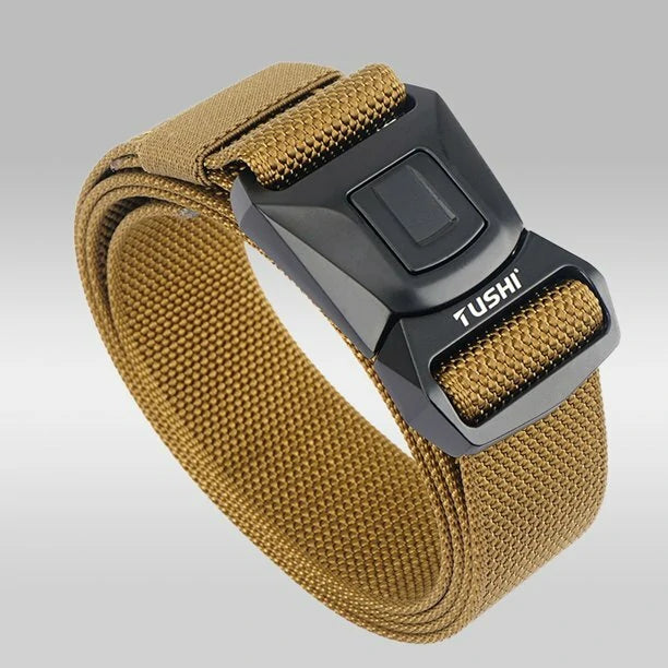 TUSHI 2023 Tactical Belt 125cm*3.8cm Nylon Polyester Waistband Metal Quick Release Buckle Men Tactical Girdle