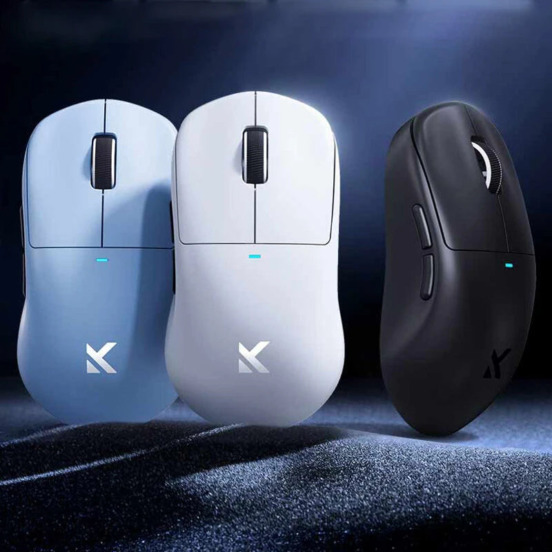 MCHOSE M7 Pro Tri-mode Mechanical Mouse PAW3395 Sensor 26000DPI Dual 8K Return Rate 500mAh Battery E-sports 2.4G/bluetooth/Wired Gamer Mice 55g Lightweight
